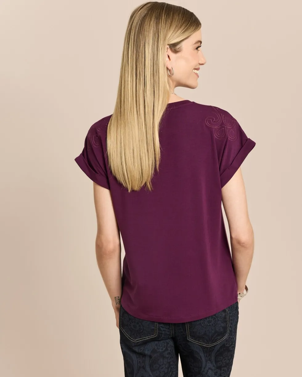 SoftShine Jersey Shirt mit Embroidery