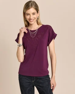 SoftShine Jersey Shirt mit Embroidery
