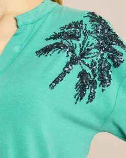 SoftShine Jersey Shirt mit Paillette