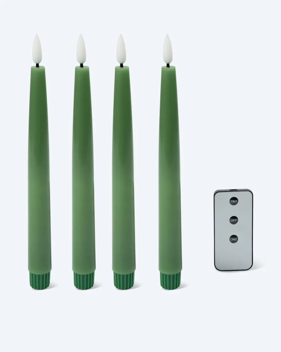 Stabkerzen mit LED-Draht, 4tlg.