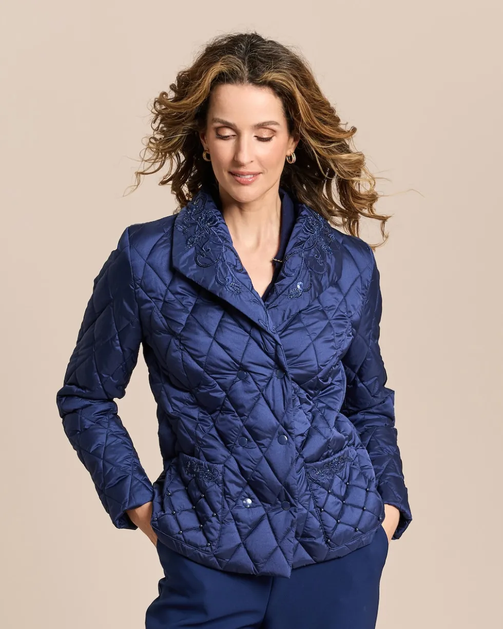 Steppjacke bestickt