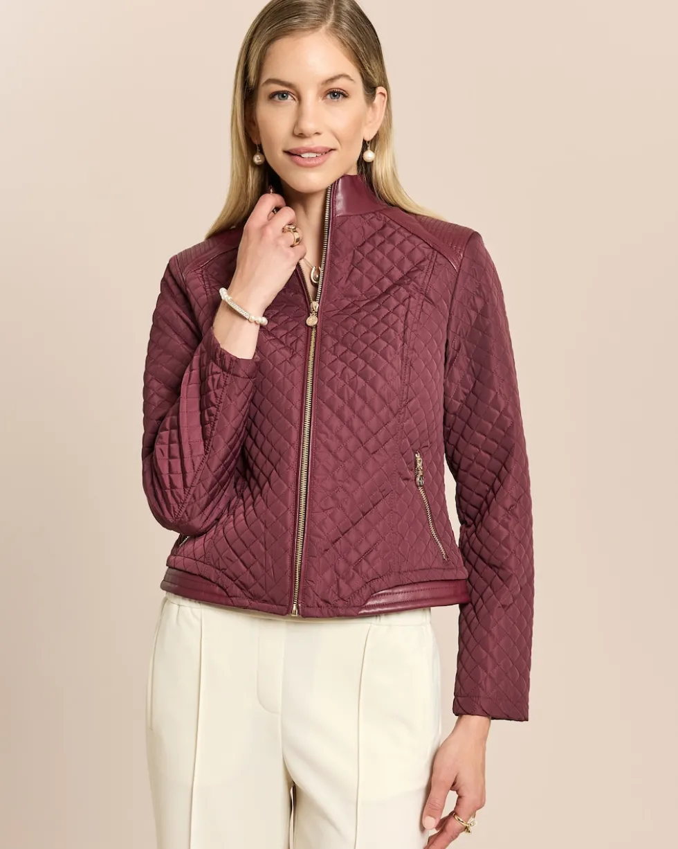 Steppjacke im Bikerstil