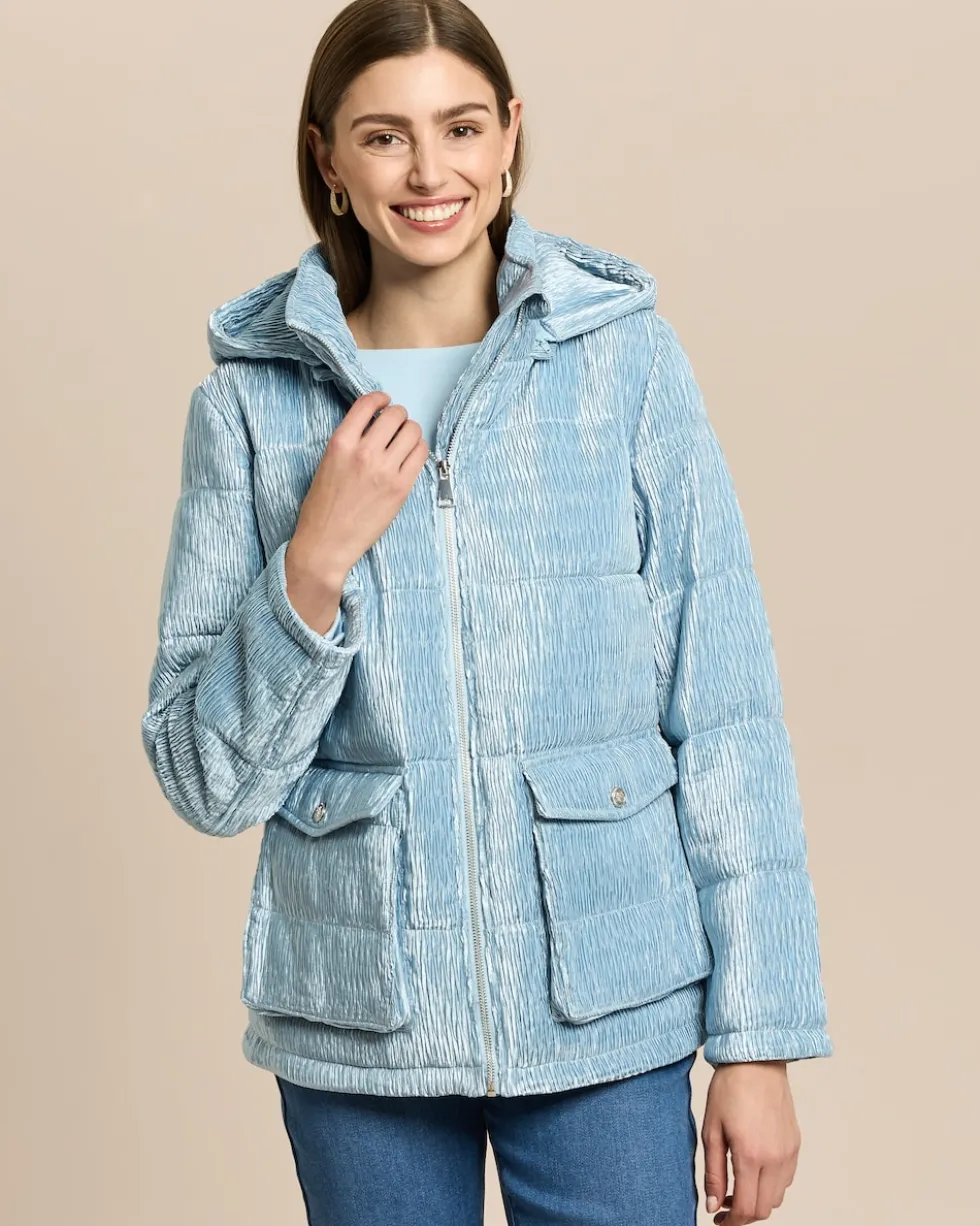 Steppjacke in Plissee-Optik