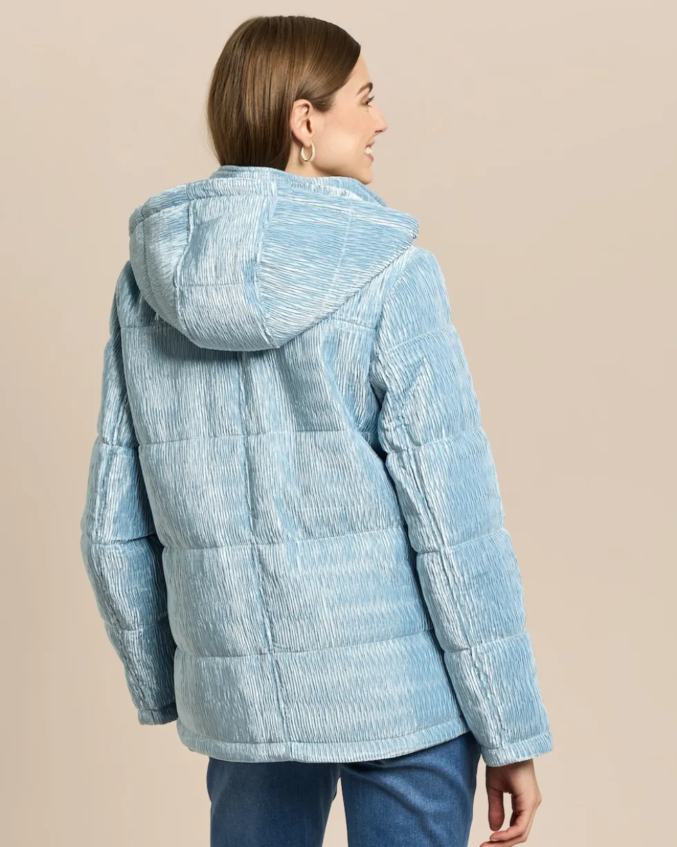 Steppjacke in Plissee-Optik