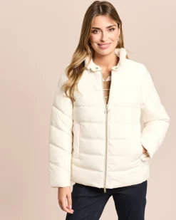 Steppjacke mit abnehmbarem Webpelz