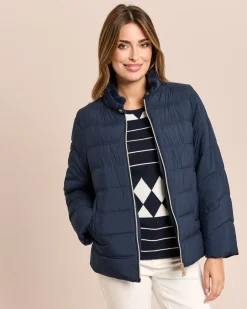 Steppjacke mit abnehmbarem Webpelz