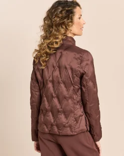 Steppjacke mit abnehmbarer Kapuze