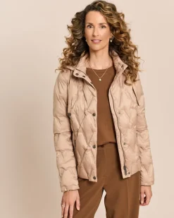 Steppjacke mit abnehmbarer Kapuze