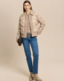 Steppjacke mit elastischem Stepp