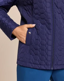 Steppjacke mit Strickeinsatz