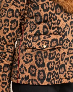Steppjacke mit Webpelzkragen