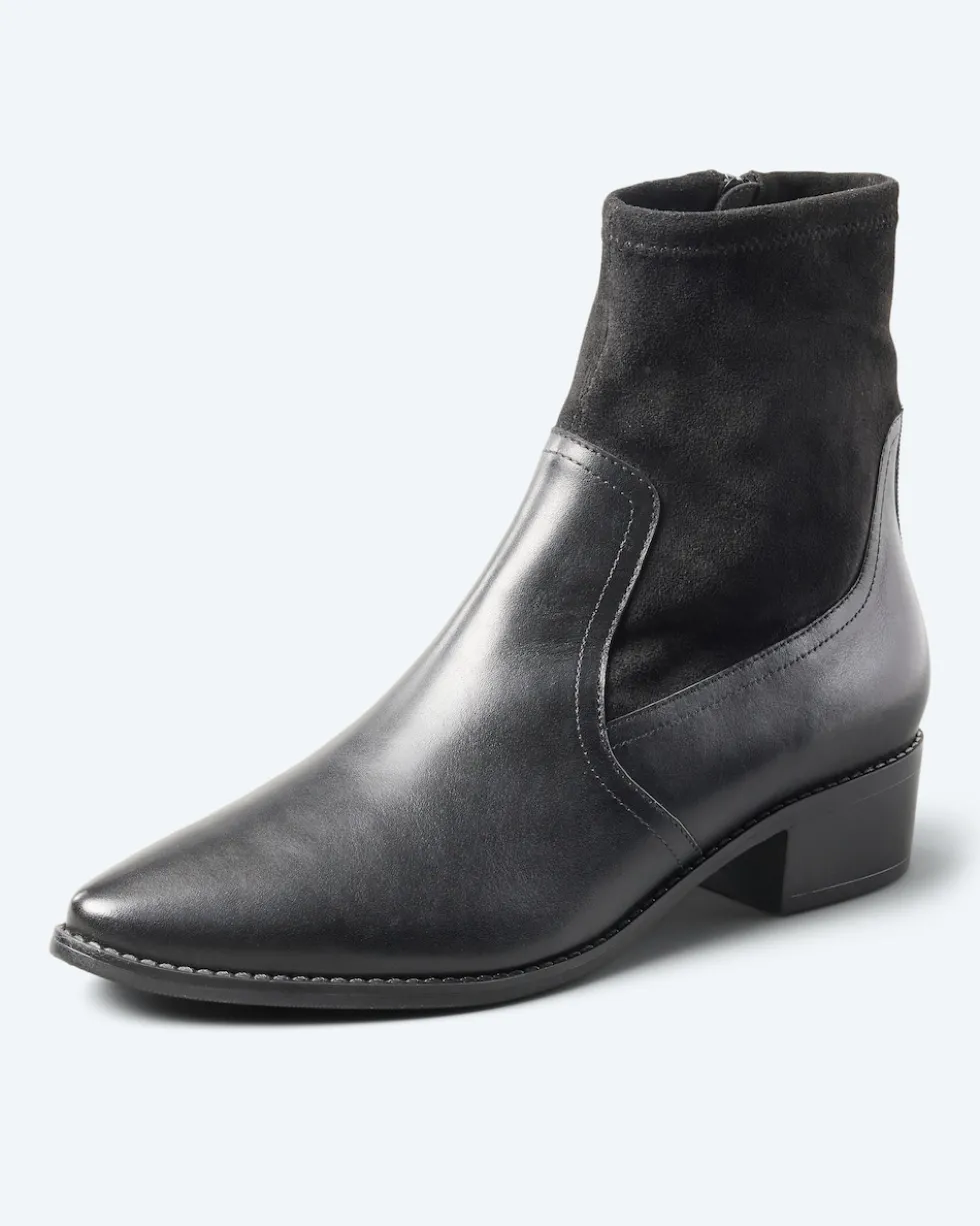 Stiefelette mit kleinem Absatz