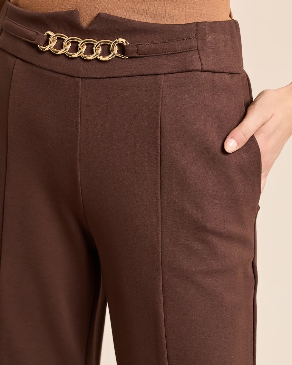 Straight Hose aus Ponte mit Dekoelement