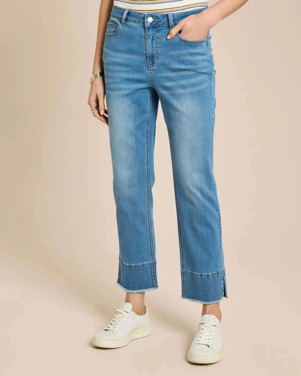 Straight Leg Cropped Jeans