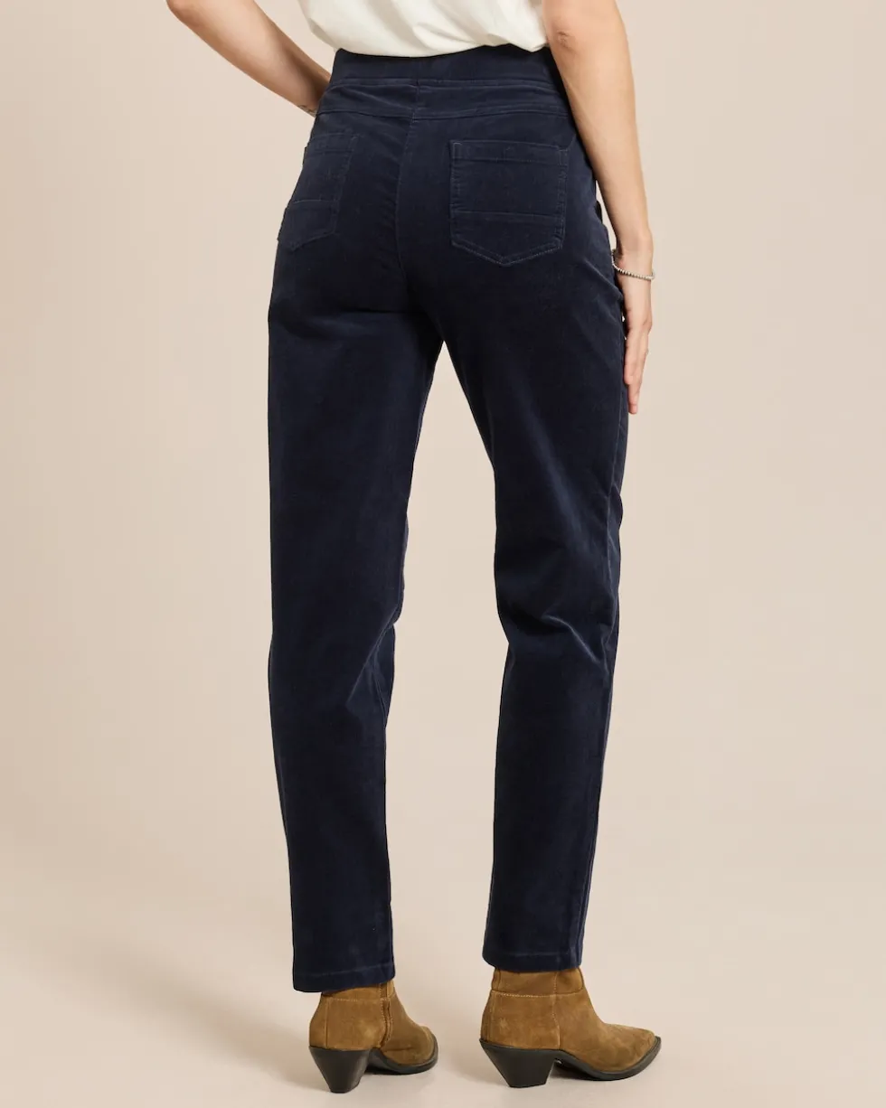 Straight Leg Hose aus Babycord
