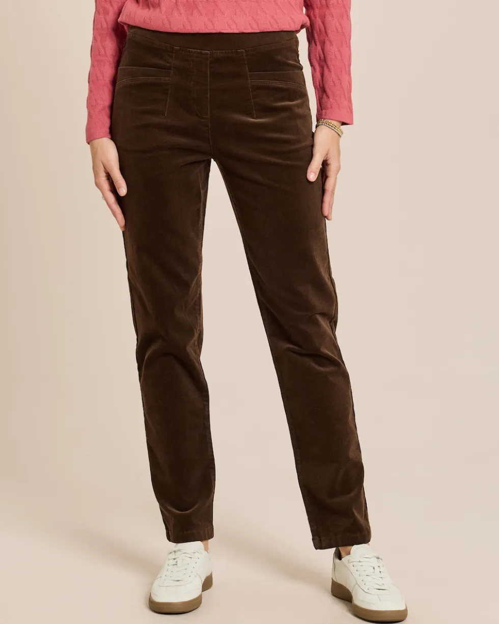 Straight Leg Hose aus Babycord