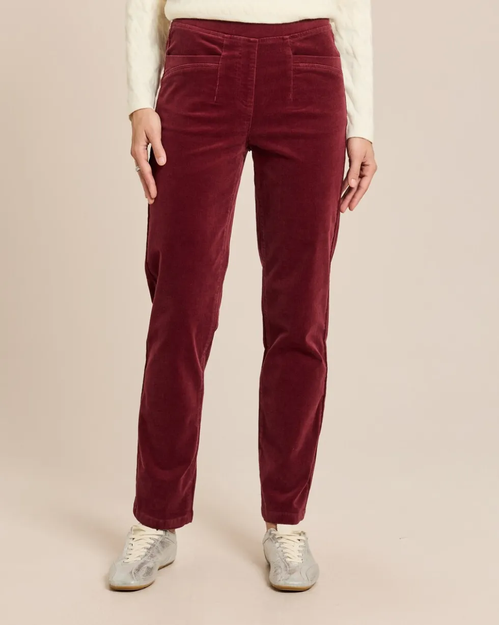 Straight Leg Hose aus Babycord