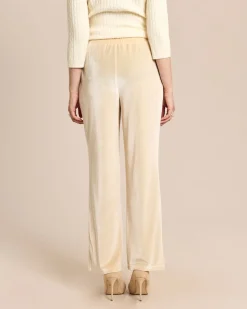 Straight Leg Hose aus Samt