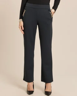 Straight Leg Hose mit Deko