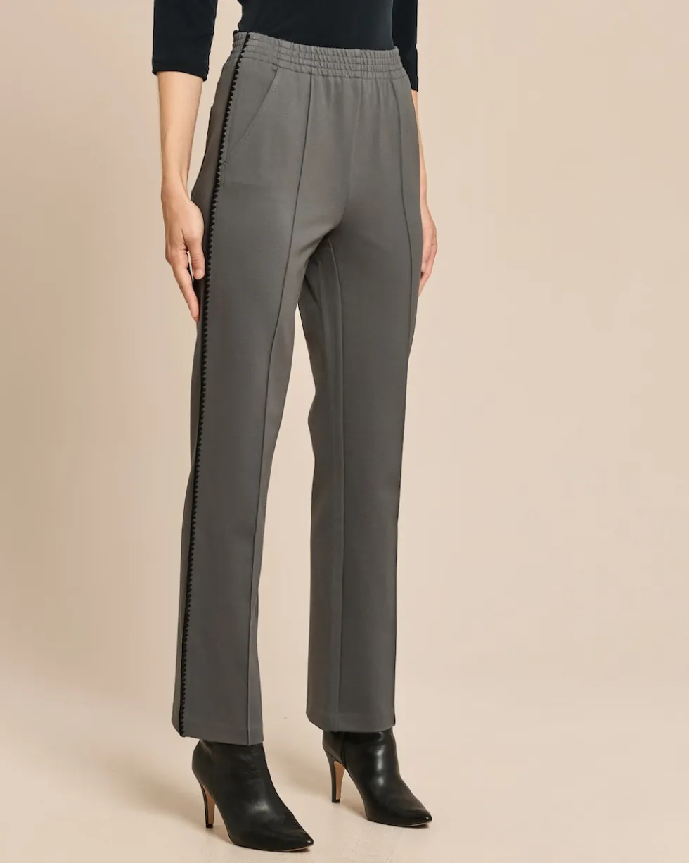 Straight Leg Hose mit Galonstreifen