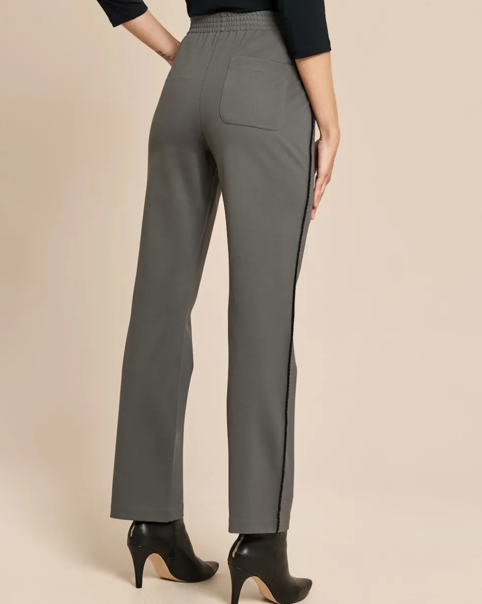 Straight Leg Hose mit Galonstreifen