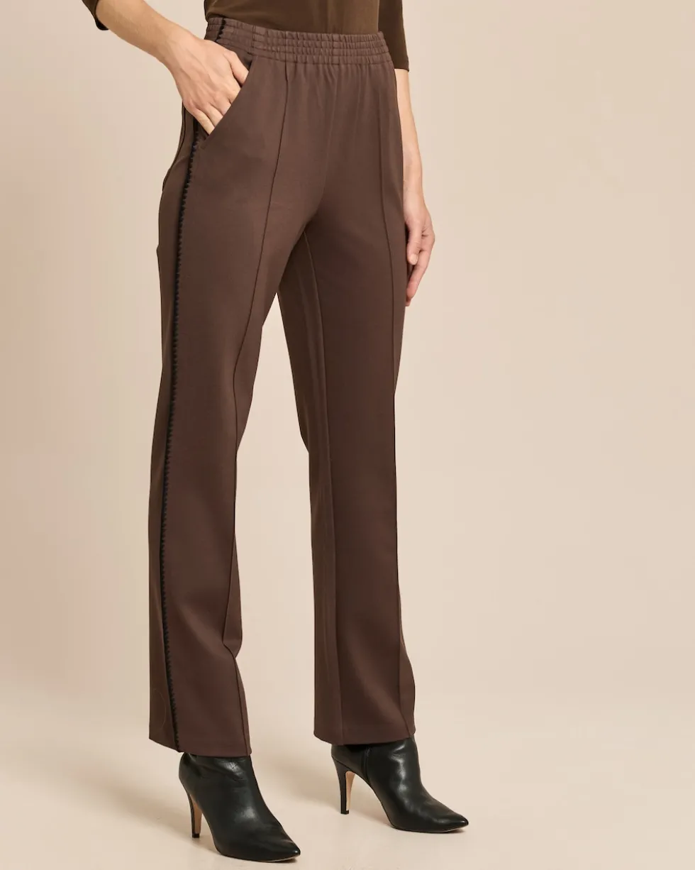 Straight Leg Hose mit Galonstreifen