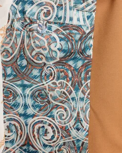 Straight Leg Hose mit Kontraststreifen