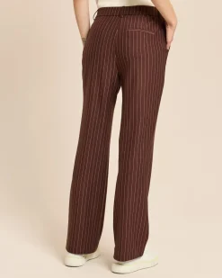 Straight-Leg-Hose mit Nadelstreifen