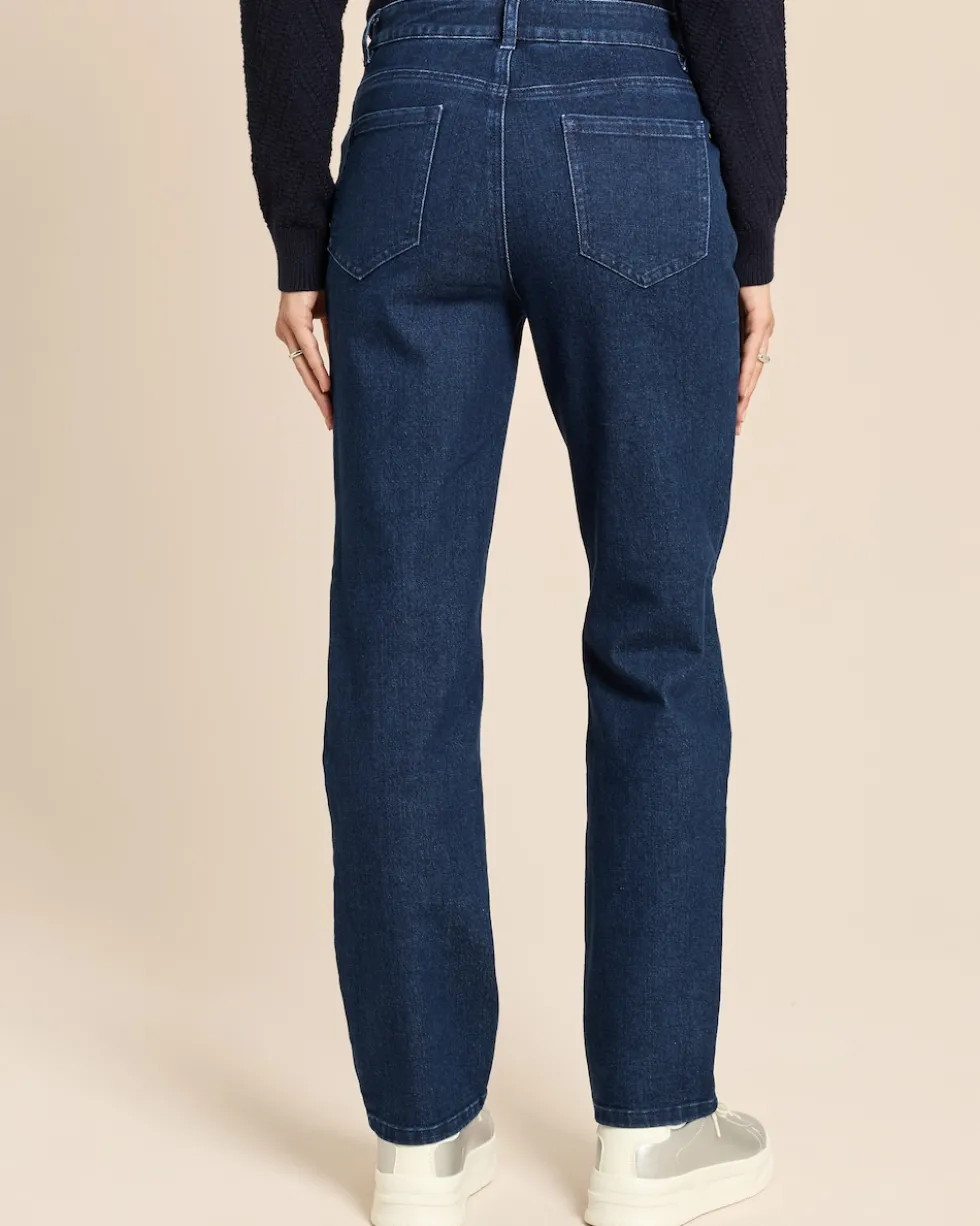Straight Leg Jeans mit LOVE Detail