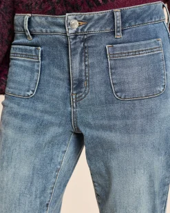 Straight Leg Jeans mit Taschen