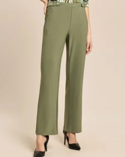 Straight Leg Schlupfhose mit Bundriegel