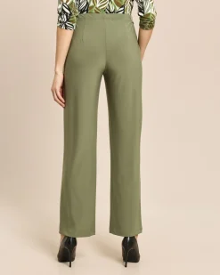 Straight Leg Schlupfhose mit Bundriegel