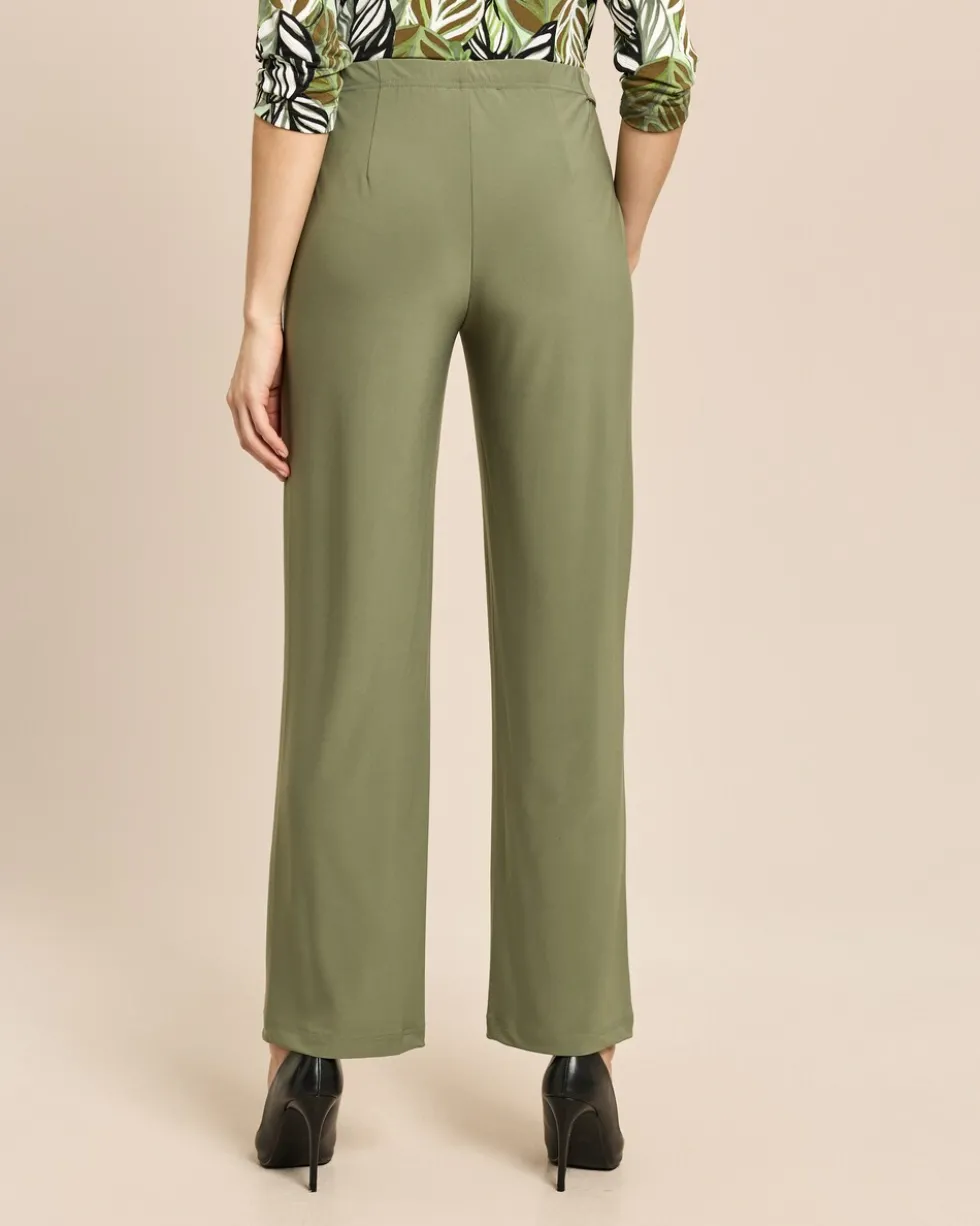 Straight Leg Schlupfhose mit Bundriegel