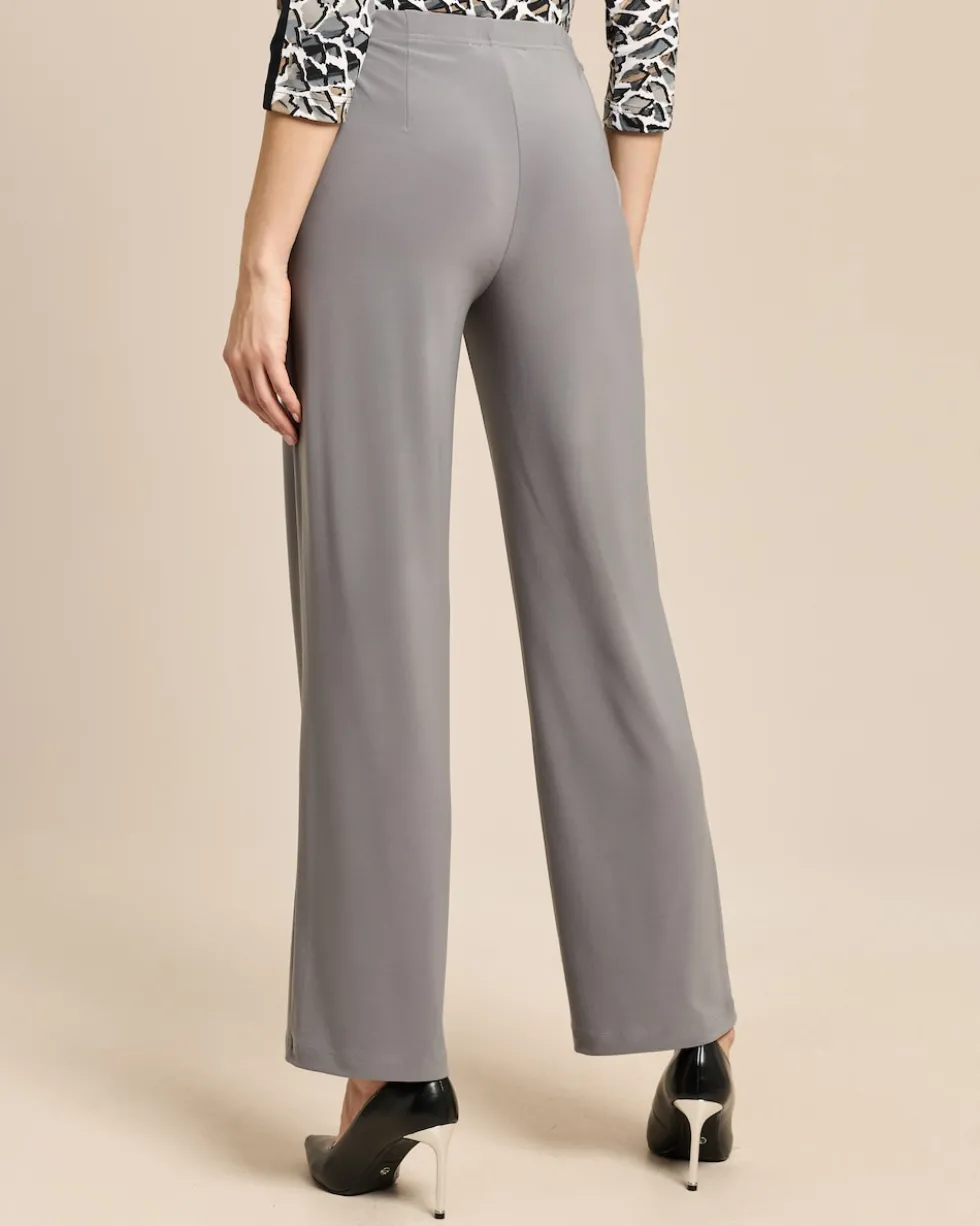 Straight Leg Schlupfhose mit Bundriegel