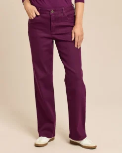 Straight Leg Twillhose mit Lyocell