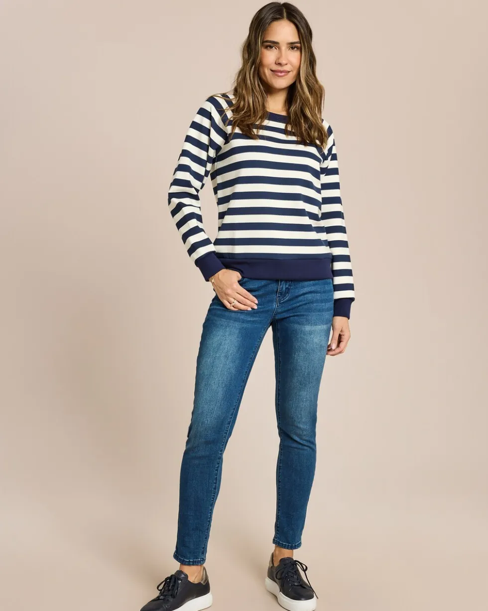 Streifensweatshirt