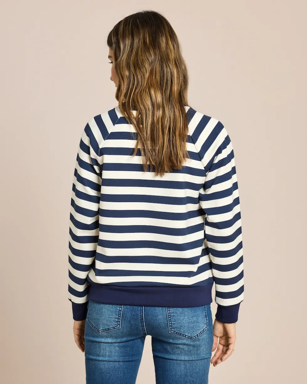 Streifensweatshirt