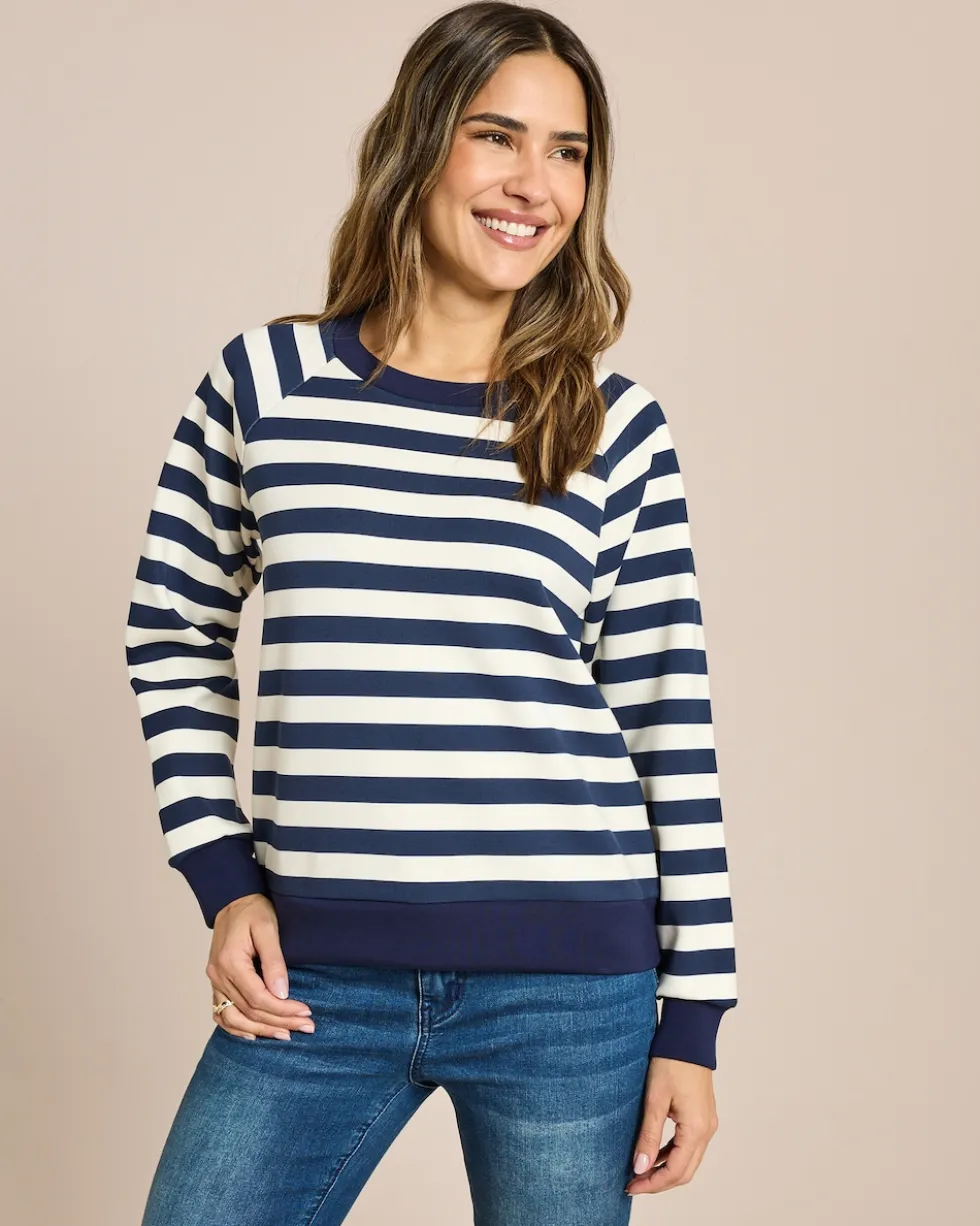 Streifensweatshirt