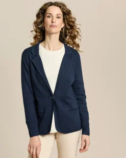 Strickblazer mit Revers
