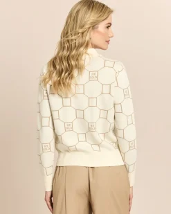 Strickblouson mit Jacquard