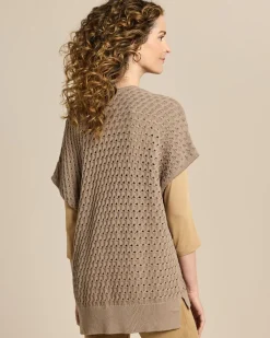Strickcardigan mit Zopf-Ajour-Muster