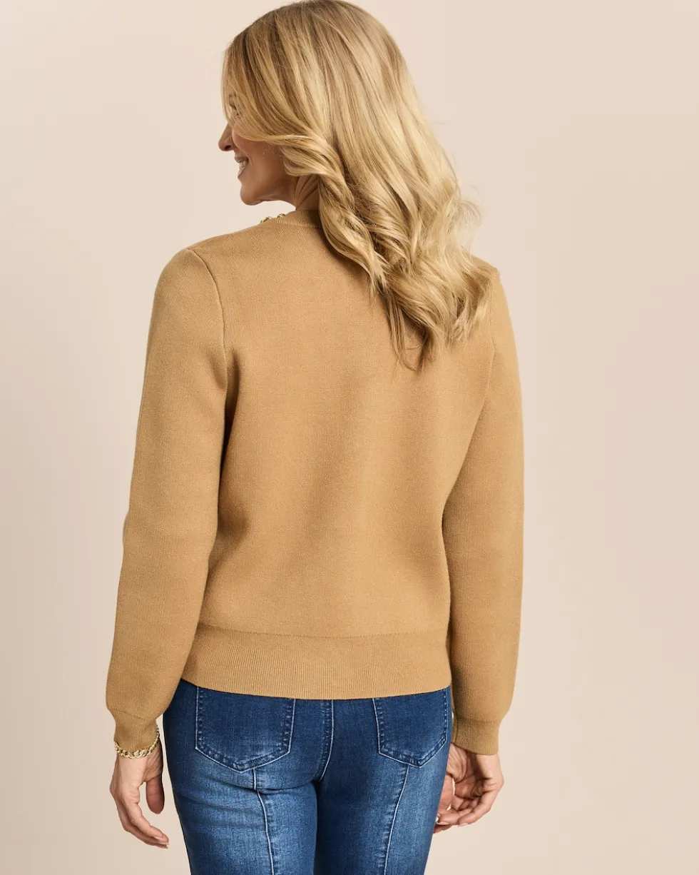 Strickjacke mit Kettendeko