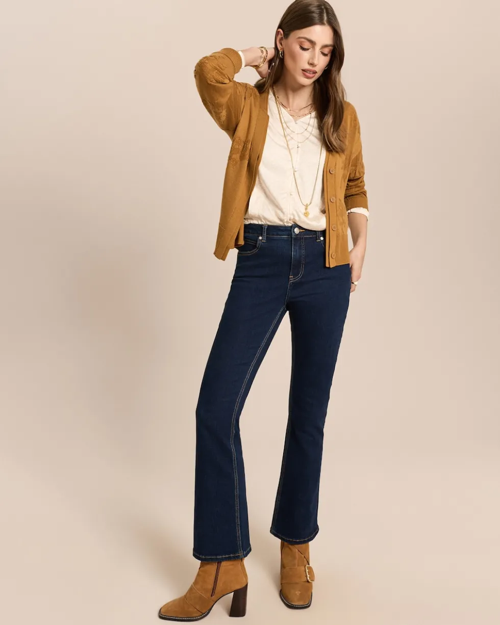 Strickjacke mit Logo-Jacquard