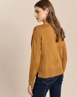 Strickjacke mit Logo-Jacquard
