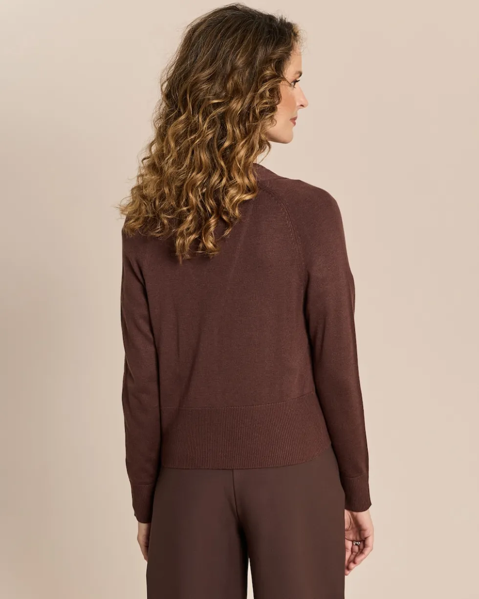 Strickjacke mit Raglanarm