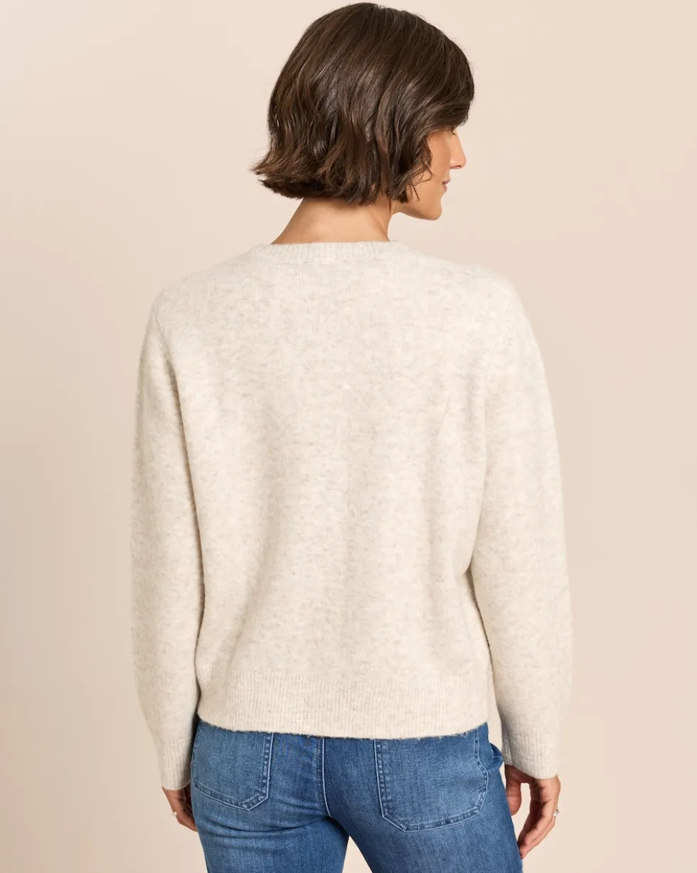 Strickjacke mit Rautenapplikation