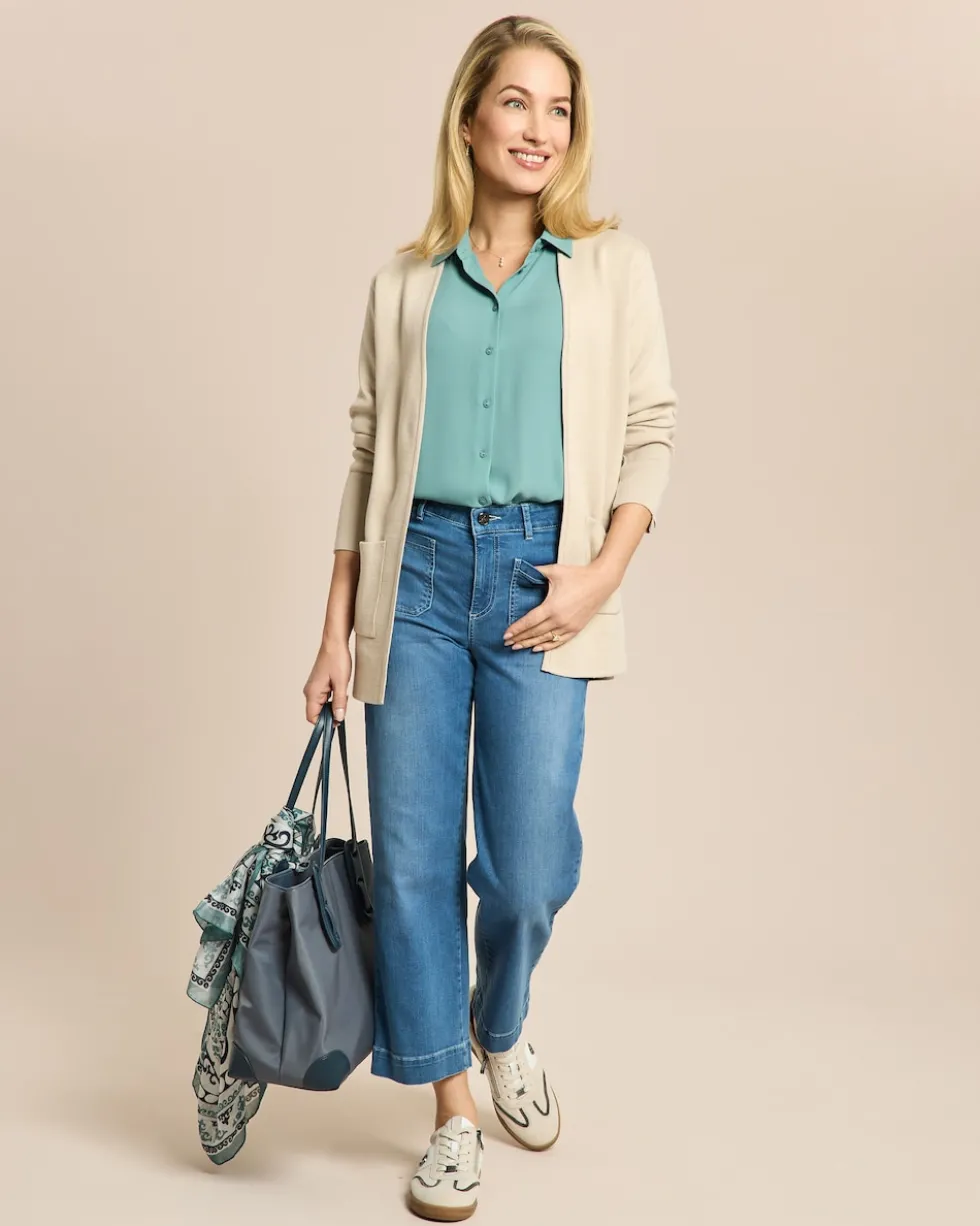 Strickjacke mit Taschen
