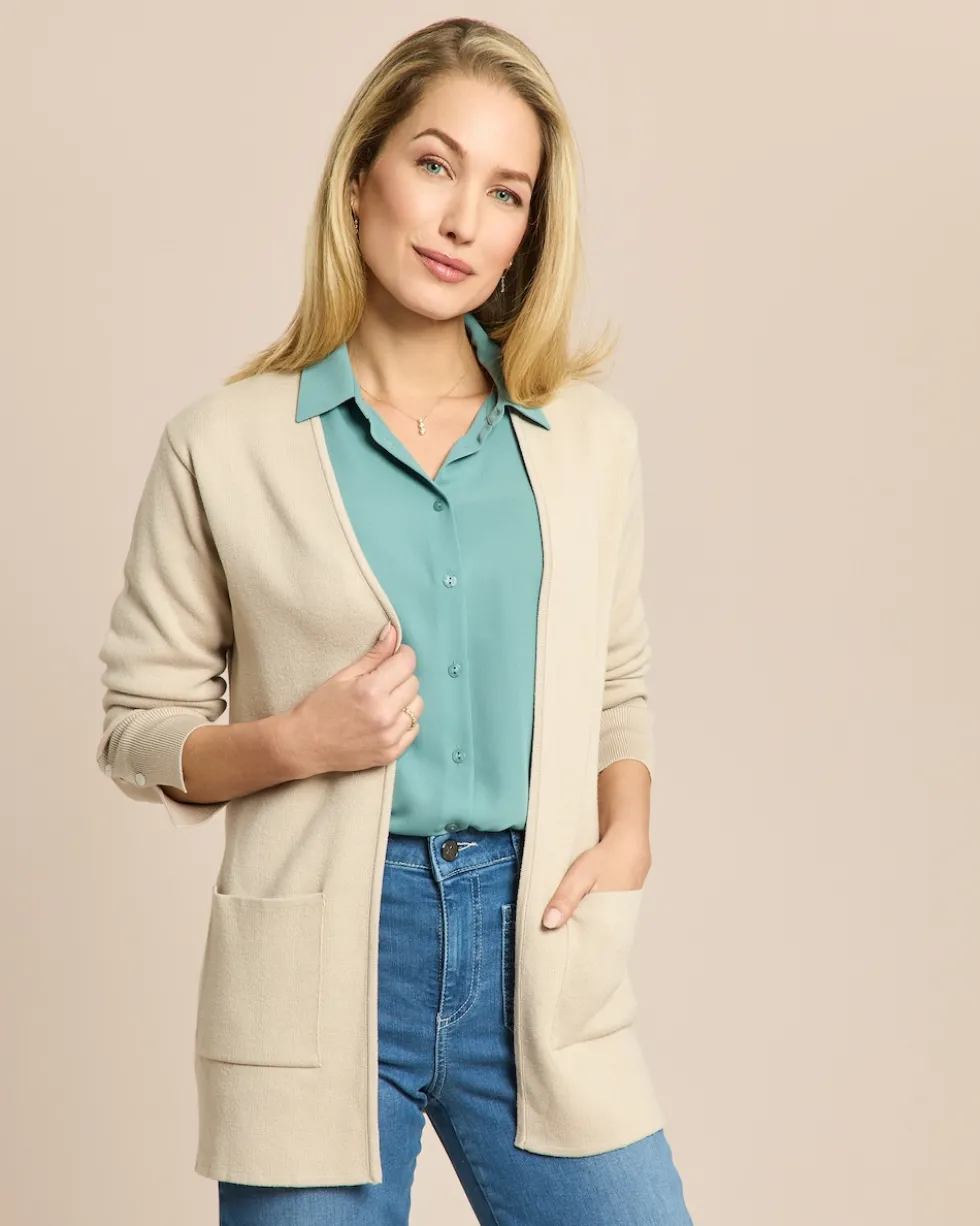 Strickjacke mit Taschen