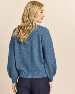 Strickjacke mit Zierknöpfen