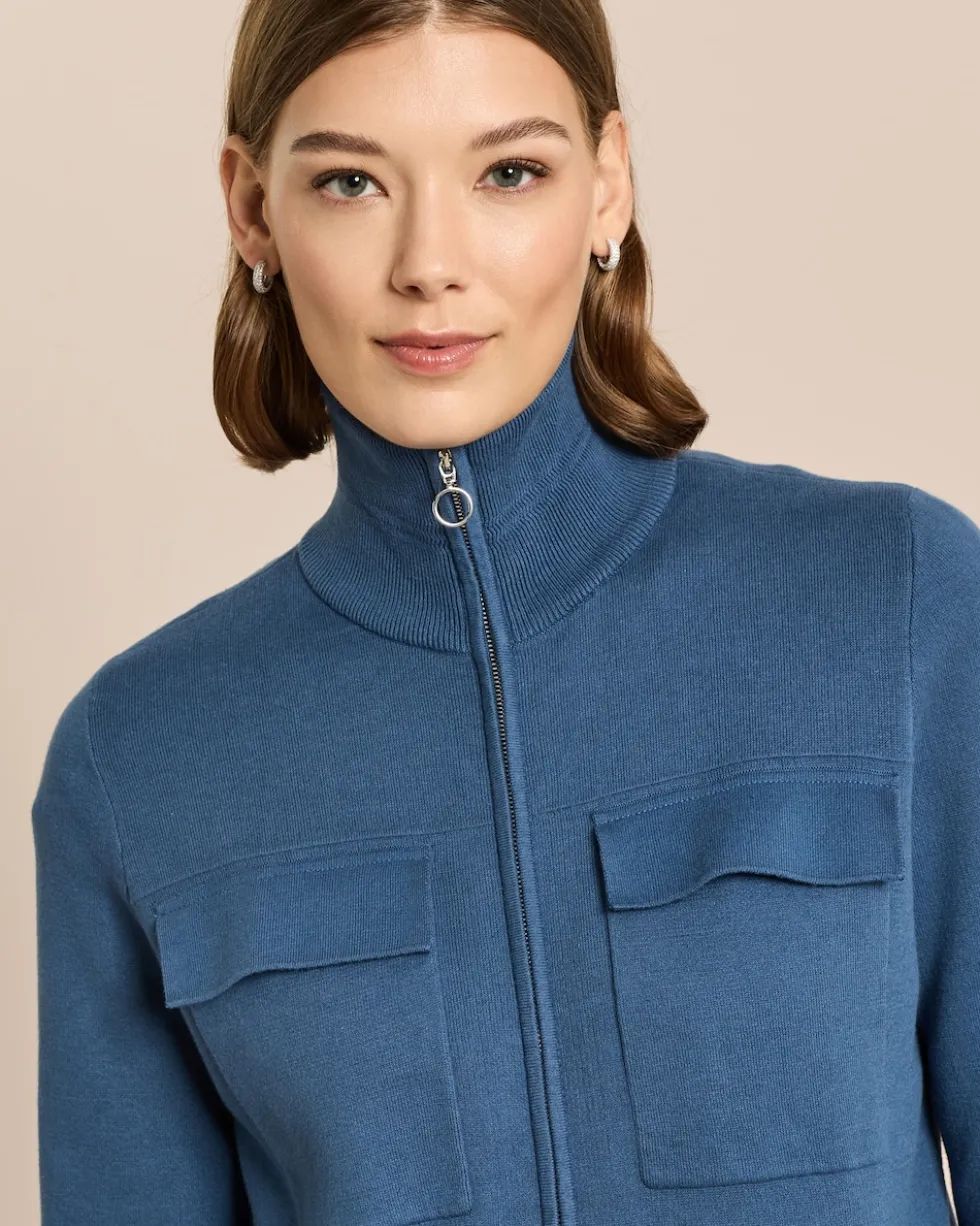 Strickjacke mit Zipper